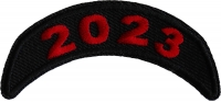2023 Year Patch Upper Rocker Red 2023 Year Patch Upper Rocker Red