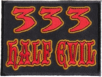 333 Half Evil Patch | Embroidered Patches