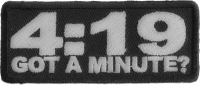 4 19 Got A Minute Funny Stoner Patch | Embroidered  Pot Patches