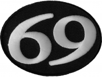 69 Patch Oval | Embroidered Patches 69 Patch Oval | Embroidered Patches