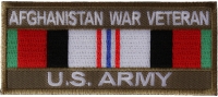 Afghanistan War Veteran US Army Patch Rect | US Military Veteran Patches Afghanistan War Veteran US Army Patch Rect | US Military Veteran Patches