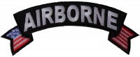 Airborne Small Flag Rocker Patch Airborne Small Flag Rocker Patch