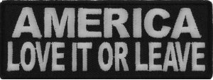America Love It Or Leave Patch | US Military Veteran Patches America Love It Or Leave Patch | US Military Veteran Patches