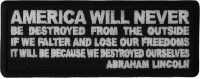 America Will Never Be Destroyed From the Outside Patch