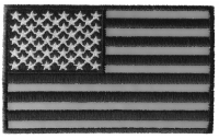 American Flag Black And Reflective 4 Inch Patch | Embroidered Patches American Flag Black And Reflective 4 Inch Patch | Embroidered Patches