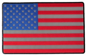 American Flag Large Reflective Patch | Embroidered Patches