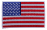 American Flag Patch with White Borders