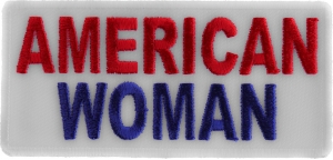 American Woman Patch | Embroidered Patches