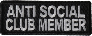 Anti Social Club Member Patch