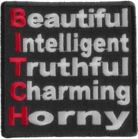 Beautiful Intelligent Bitch Patch | Embroidered Patches Beautiful Intelligent Bitch Patch | Embroidered Patches