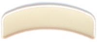 Beige 4 Inch Arched Blank Patch Rocker | Embroidered Patches Beige 4 Inch Arched Blank Patch Rocker | Embroidered Patches