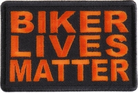 Biker Lives Matter Orange Patch