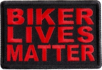 Biker Lives Matter Red Patch Biker Lives Matter Red Patch