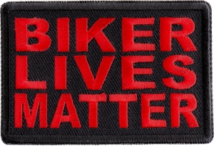 Biker Lives Matter Red Patch Biker Lives Matter Red Patch