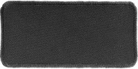 Black 4 Inch Rectangular Blank Patch | Embroidered Patches