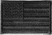 Black American Flag Patch