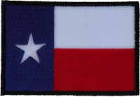 Black Border Texas Flag Patch