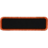 Blank Name Tag Patch Orange Border | Embroidered Patches