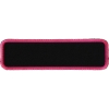 Blank Name Tag Patch Pink Border | Embroidered Patches