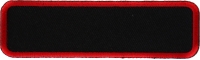 Blank Name Tag Patch Red Border | Embroidered Patches Blank Name Tag Patch Red Border | Embroidered Patches