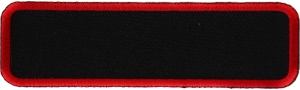 Blank Name Tag Patch Red Border | Embroidered Patches Blank Name Tag Patch Red Border | Embroidered Patches
