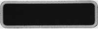 Blank Name Tag Patch White Border | Embroidered Patches