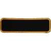 Blank Name Tag Patch Yellow Border | Embroidered Patches