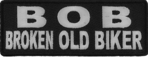 BOB Broken Old Biker Patch | Embroidered Patches BOB Broken Old Biker Patch | Embroidered Patches