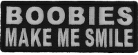 Boobies Make Me Smile Patch | Embroidered Patches Boobies Make Me Smile Patch | Embroidered Patches
