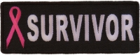 Breast Cancer Survivor Pink Ribbon Patch | Embroidered Patches Breast Cancer Survivor Pink Ribbon Patch | Embroidered Patches