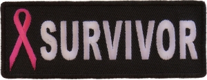 Breast Cancer Survivor Pink Ribbon Patch | Embroidered Patches