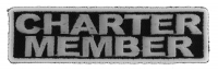 Charter Member Patch White Charter Member Patch White