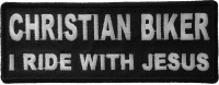 Christian Biker I Ride With Jesus Patch | Embroidered Patches Christian Biker I Ride With Jesus Patch | Embroidered Patches