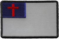 Christian Flag Patch with Black Borders