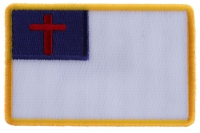 Christian Flag Small Patch | Embroidered Patches
