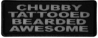 Chubby Tattooed Bearded Awesome Patch