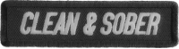 Clean And Sober Patch | Embroidered Patches Clean And Sober Patch | Embroidered Patches