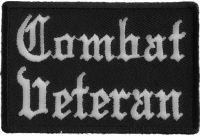 Combat Veteran Patch In Old English