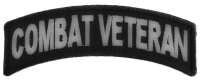 Combat Veteran Small Rocker Patch | US Military Veteran Patches