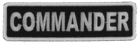 Commander Patch | Embroidered Patches Commander Patch | Embroidered Patches