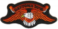 Daytona 2016 Orange Eagle Patch For Daytona Bike Week