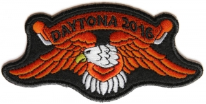 Daytona 2016 Orange Eagle Patch For Daytona Bike Week