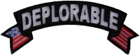 Deplorable Small Flag Rocker Patch