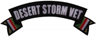 Desert Storm Rocker Patch With Flags | US Military Veteran Patches