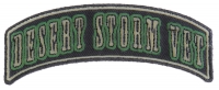 Desert Storm Vet Rocker Small Patch | US Military Veteran Patches