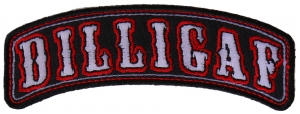 Dilligaf Rocker Small Patch | Embroidered Patches