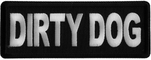 Dirty Dog Iron on Patch