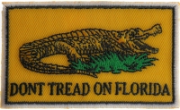 Don't tread on Florida Small Gadsden Flag Patch