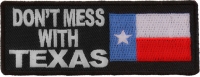 Don't Mess With Texas Patch With Flag | Embroidered Patches Don't Mess With Texas Patch With Flag | Embroidered Patches
