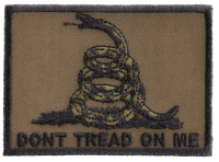 Don't Tread On Me Gadsden Flag Black Over Army Green Patch | US Military Veteran Patches Don't Tread On Me Gadsden Flag Black Over Army Green Patch | US Military Veteran Patches